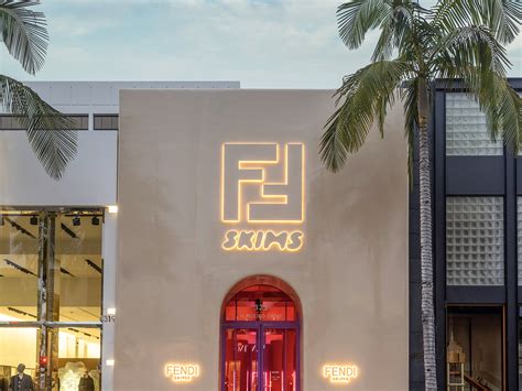 fendi skims miami pop up|fendi x skims pop up.